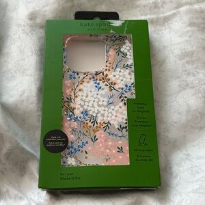 NIB KATE SPADE IPHONE 15 Pro Floral Phone Case